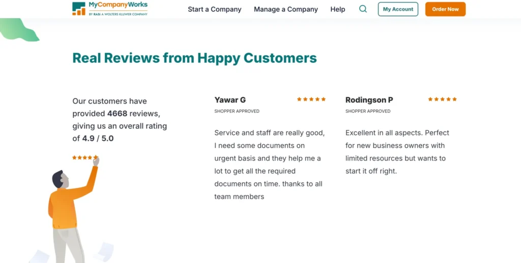 MyCompanyWorks user reviews